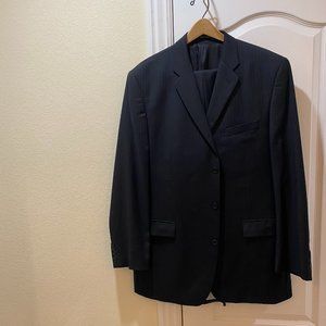 Alfani 100% Wool - Black Pin Stripe 2 piece suit